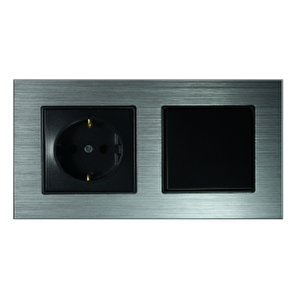 Alg202-71 Asfir Alüminyum Gümüş İkili Çerçeve (mekanizma Hariç)