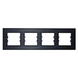 Alg304-71 Asfir Alüminyum Onyx Dörtlü Çerçeve (mekanizma Hariç)