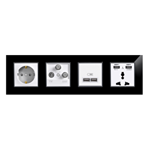 Apg204-71 Asfir Pleksiglas Parlak Siyah Dörtlü Çerçeve (mekanizma Hariç)