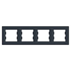 Eph5800471 Schneider Asfora – 4'lü Yatay Çerçeve – Antrasit