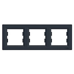 Eph5800371 Schneider Asfora – 3'lü Yatay Çerçeve – Antrasit