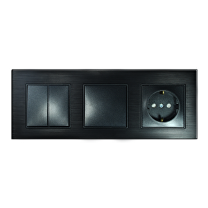 Alg303-71 Asfir Alüminyum Onyx Üçlü Çerçeve (mekanizma Hariç)