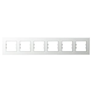 Apg606-21 Asfir Pleksiglas Mat Beyaz Altılı Çerçeve  (mekanizma Hariç)