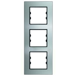 Apg413-71 Asfir Pleksiglas Parlak Gümüş Dikey Üçlü Çerçeve (mekanizma Hariç)
