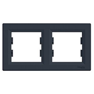 Eph5800271 Schneider Asfora – 2'li Yatay Çerçeve – Antrasit