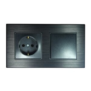 Alg302-71 Asfir Alüminyum Onyx İkili Çerçeve (mekanizma Hariç)