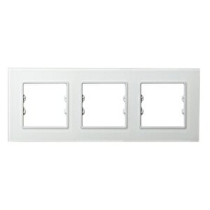 Apg603-21 Asfir Pleksiglas Mat Beyaz Üçlü Çerçeve (mekanizma Hariç)