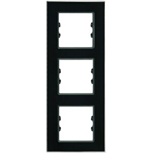 Apg213-71 Asfir Pleksiglas Parlak Siyah Dikey Üçlü Çerçeve (mekanizma Hariç)
