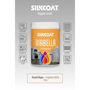Viabella Yeni Nesil Dönüşüm Boyası –mutfak Banyo Dolap Fayans Mermer Cam Plastik Ahşap Duvar Uyumlu Beyaz/Krem