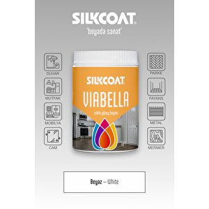 Viabella Yeni Nesil Dönüşüm Boyası –mutfak Banyo Dolap Fayans Mermer Cam Plastik Ahşap Duvar Uyumlu Beyaz