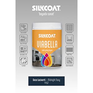 Viabella Yeni Nesil Dönüşüm Boyası –mutfak Banyo Dolap Fayans Mermer Cam Plastik Ahşap Duvar Uyumlu Gece Mavisi