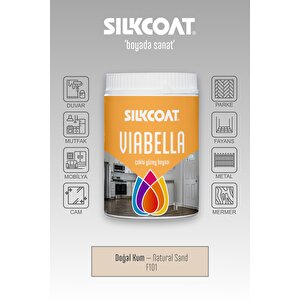 Viabella Yeni Nesil Dönüşüm Boyası –mutfak Banyo Dolap Fayans Mermer Cam Plastik Ahşap Duvar Uyumlu Doğal Bej