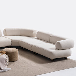 Solo Medium Puflu Modüler Köşe Koltuk Takımı