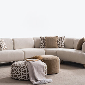 Eymense Solo Small Puflu Modüler Köşe Koltuk Takımı