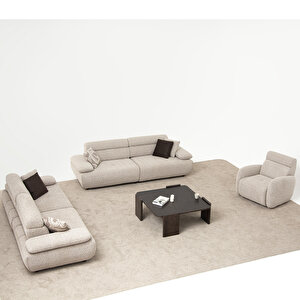 Nova Sırt Mekanizmalı Koltuk Takımı 3+3+1