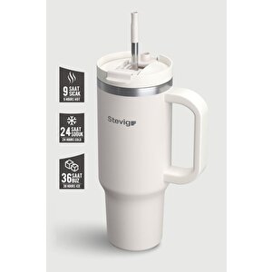 2 Moods Tuck-in Tumbler Sızdırmaz Çelik Termos 900 Ml White Sand St-242