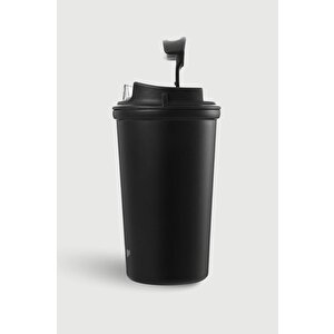 Stevig 4 Work Flip Open Coffee Mug Çelik Termos 400 Ml Black St-250