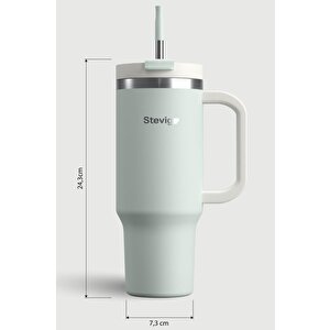 Stevig 2 Moods Tuck-in Tumbler Sızdırmaz Çelik Termos 900 Ml Sprout Green St-240
