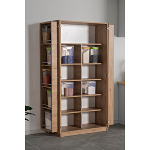 Belen 2 Kapaklı Kiler Dolabı Kahverengi