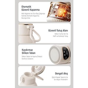 Digithome Go Smart Taşınabilir Mama Su Isıtıcı Ayarlanabilir Dereceli (35-100 C°) Süt Beyazı Çelik 500 Ml Dgt-102