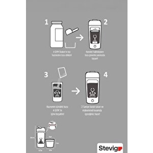 Stevig 4 Gym Şarj Edilebilir Elektrikli Protein Shaker 650 Ml Black St-225