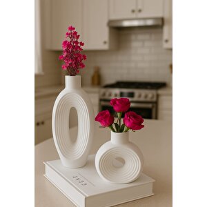 Beton 2 Li Tasarım Vazo