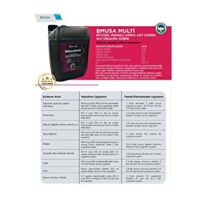 Bmusa Multi 1lt  Organik Gübre