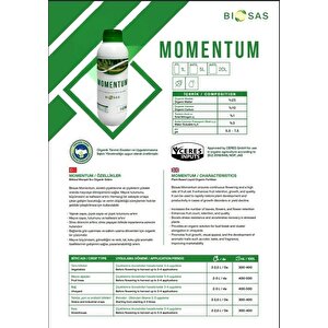 Momentum 1 Lt Bitkisel Menşeli Sıvı Organik Gübre