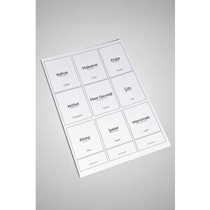 Digithome Bambu 3'lü Saklama Kutusu Etiketli Dikdörtgen Bakliyat Saklama Kabı gıda organizeri-mg-002