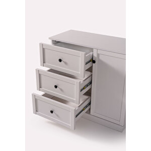 Edsy Home Berrak 3 Çekmeceli Kapaklı Şifonyer