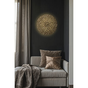 Bergama Eskitme Aplik Modern Dekoratif Ledli Duvar Apliği