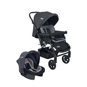 Elegant Travel  Çift Yönlü Bebek Arabası Seyahat Sistem Puset Antrasit