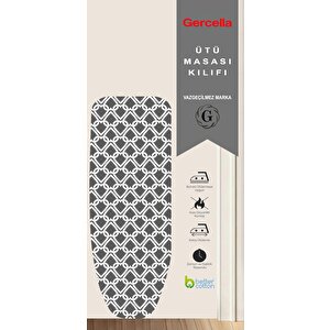 Lotus Grey 45x120 (xs Si̇ze) Ironing Board Cover Ütü Masasi Kilifi Örtüsü Bezi̇ Yedek Parça