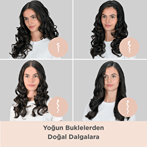 BaByliss C6688E Style Secret Air Auto-Curl Teknolojili Sıcak Hava İle Bukle Yapan Otomatik Saç Maşası Metalik