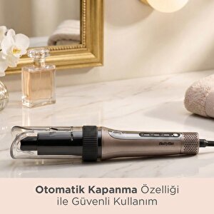 BaByliss C6688E Style Secret Air Auto-Curl Teknolojili Sıcak Hava İle Bukle Yapan Otomatik Saç Maşası Metalik