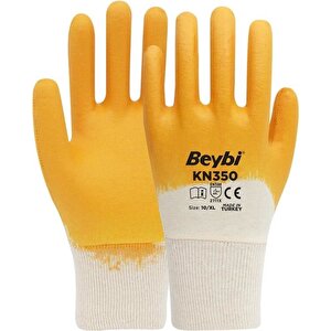Kn350 Sarı Nitril Kaplı Koruyucu İş Eldiveni 1 Çift 10 (XL)