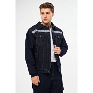 Kot Mont Taşlanmış Pamuk Kapitoneli Reflektörlü XL