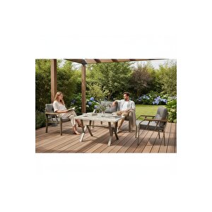 Nergiz 2 1 1 Masa Bahçe Balkon Mobilyası Kaz Ayağı