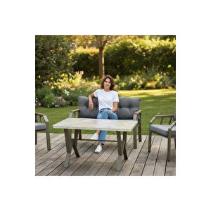 Nergiz 2 1 1 Masa Bahçe Balkon Mobilyası Kaz Ayağı