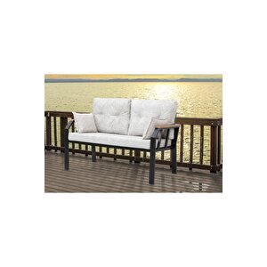 Nergiz 2 1 1 Masa Bahçe Balkon Mobilyası Krem