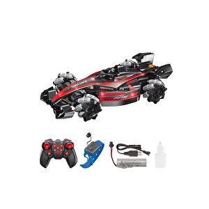 Bilekten Kontrol Buharlı 2.4g Şarjlı Yarış Arabası Kırmızı Jin-2390-1