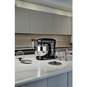 Stand Mikser Hamur Yoğurma Makinesi Dijital Göstergeli 5l 1400w Tmk-1400dt Siyah