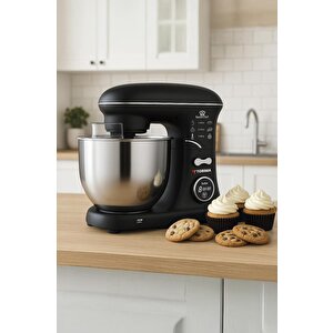Stand Mikser Hamur Yoğurma Makinesi Dijital Göstergeli 5l 1400w Tmk-1400dt Siyah