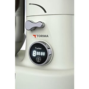 Stand Mikser Hamur Yoğurma Makinesi Dijital Göstergeli 5l 1400w Tmk-1400dt Beyaz