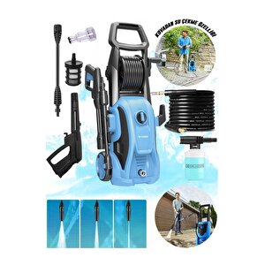 Oto Halı Bahçe Temizleme Ve Yıkama Makinesi 2000w 150 Bar Yüksek Basınçlı Hpc01 Mavi Mavi