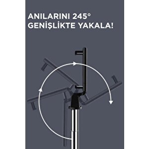Tripod Kumandalı Mini Kablosuz Selfie Çubuğu K07 Siyah