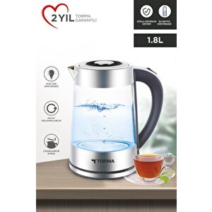 Cam Led Işıklı 1500w 1.8l Kettle Su Isıtıcı Ty-s888-040