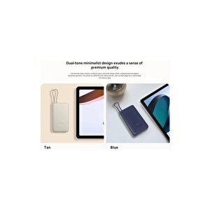 Xiaomi 33w 20.000mah Krem Powerbank Usb Ve Usb-c Portu Ve Usb-c Entegre Kablo Bhr8851gl