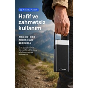 Taşınabilir Batarya 40000 Mah Type-c Lightning Hızlı Şarj Rgb Işıklı 22,5w Powerbank Trm-1041 Siyah