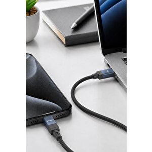 Torima Şarj Kablosu Type-c To Lightning Data Kablo U18 Siyah